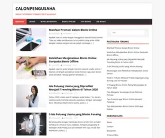 Calonpengusaha.org(Calonpengusaha) Screenshot