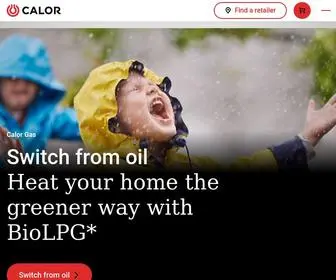 Calor.co.uk(Calor Gas) Screenshot
