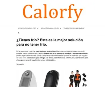 Calorfy.com(¿Tienes frío) Screenshot