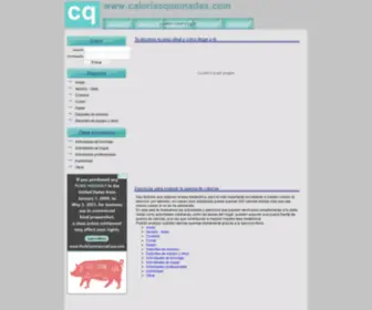 Caloriasquemadas.com(Calorias Quemadas) Screenshot