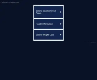 Calorie-Counter.com(Calorie Counter) Screenshot