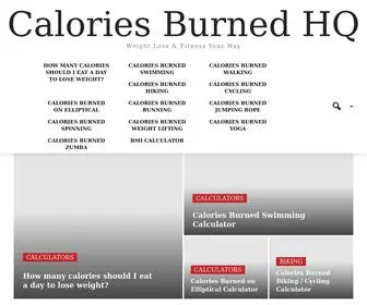 Caloriesburnedhq.com(Calories Burned HQ) Screenshot