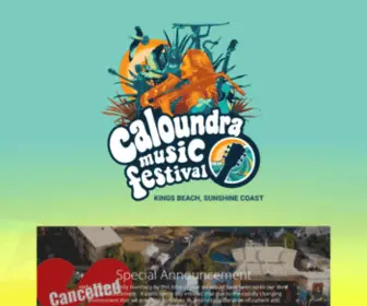 CaloundramusicFestival.com(Caloundra Music Festival 2021) Screenshot