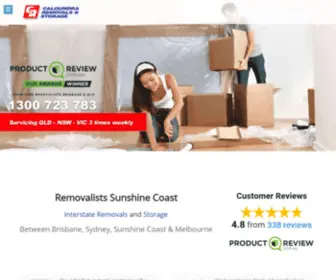 Caloundraremovals.com.au(Removalists Sunshine Coast) Screenshot