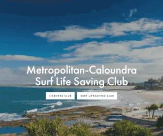 Caloundrasurfclub.com.au(Metropolitan-Caloundra Surf Lifesaving Club) Screenshot