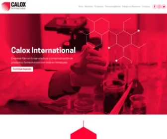 Calox.com(Calox International) Screenshot