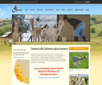 Calpaca.org(Connect with California Alpaca Farmers) Screenshot