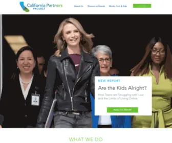 Calpartnersproject.org(Jennifer Siebel Newson) Screenshot