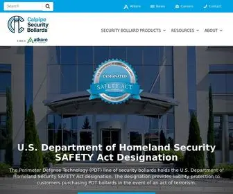 Calpipebollards.com(Calpipe Security Bollards) Screenshot