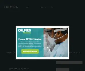 Calpirgstudents.org(CALPIRG Students) Screenshot