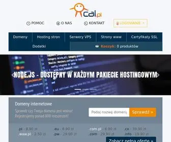 Cal.pl(Tanie i superszybkie serwery www i hosting bez limitow na dyskach SSD) Screenshot