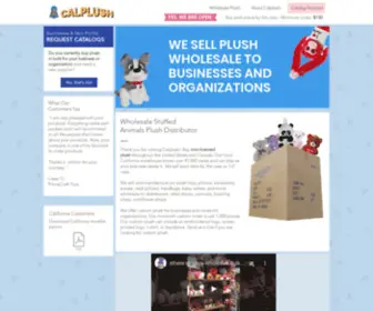 Calplush.com(Calplush Toys & Wholesale Plush) Screenshot