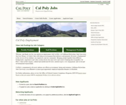Calpolyjobs.org(Calpolyjobs) Screenshot