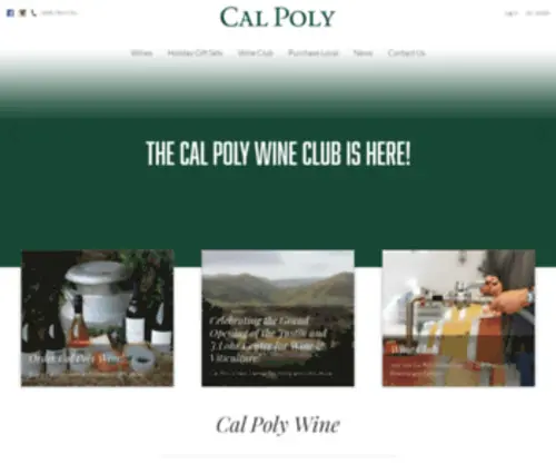 Calpolywine.com(Cal Poly Wine and Viticulture) Screenshot