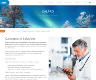 Calpro.no(The Calprotectin Company) Screenshot