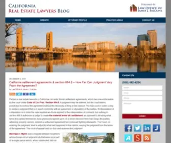 Calrealestatelawyersblog.com(Published by Sacramento) Screenshot