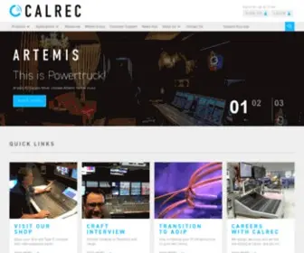 Calrec.com(Calrec Audio Ltd) Screenshot