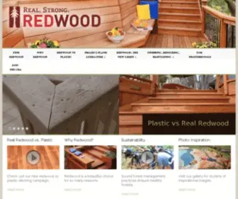 Calredwood.org(Choose Redwood for Your Outdoor Living Spaces) Screenshot