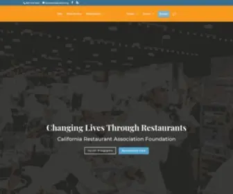 Calrestfoundation.org(California Restaurant Association Foundation) Screenshot