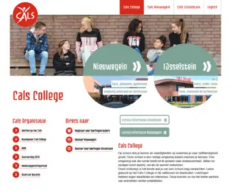 Cals.nl(Cals College middelbare school Nieuwegein & IJsselstein) Screenshot