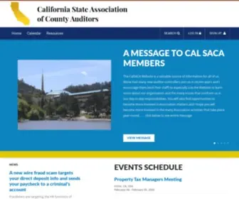 Calsaca.org(California State Association of County Auditors) Screenshot