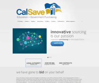 Calsave.org(Where Smart Schools Shop) Screenshot