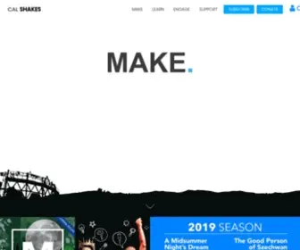 Calshakes.org(Cal Shakes) Screenshot