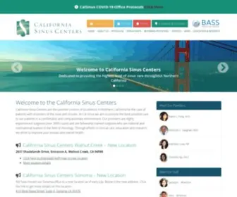 Calsinus.com(California Sinus Centers) Screenshot