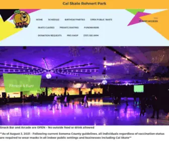 Calskate.com(Cal Skate) Screenshot