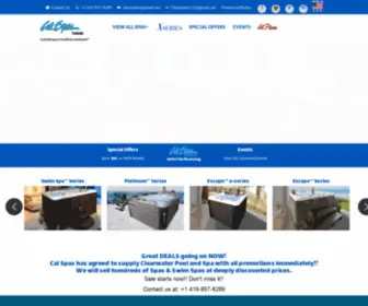 Calspastoledo.com(Hot tub swim spa for sale. CalspasToledo) Screenshot