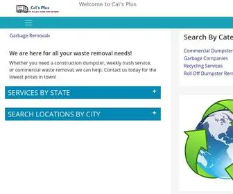 Calsplus.com(Cal's Plus Waste Removal Services) Screenshot