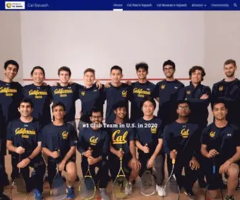 Calsquash.com(The official web site of the Cal Squash Club and squash team. This site) Screenshot