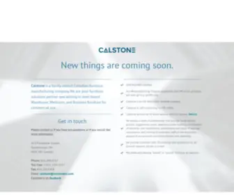 Calstoneinc.com(Solution driven OEM metal manufacturing for your custom needs) Screenshot