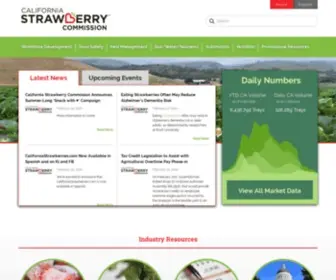 Calstrawberry.com(California Strawberry Commission) Screenshot