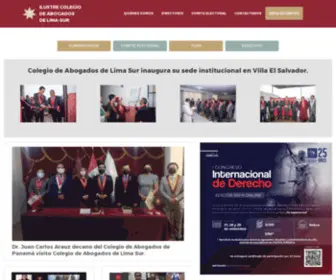 Calsur.org.pe(Ilustre Colegio de Abogados de Lima Sur) Screenshot