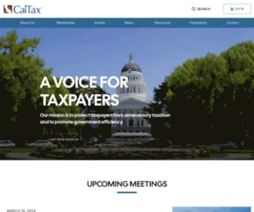 Caltax.org(CalTax) Screenshot