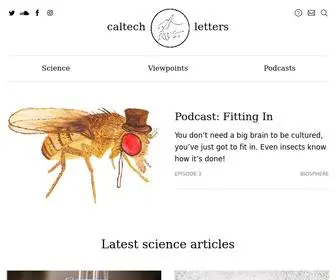 Caltechletters.org(Caltech Letters) Screenshot