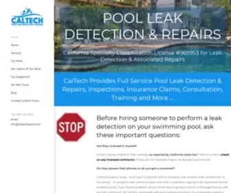 Caltechpools.com(CalTech Pools) Screenshot