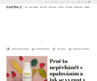 Caltha.cz(Caltha přírodní kosmetika) Screenshot