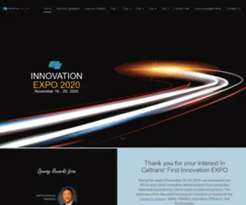 Caltransinnovationexpo.com(Caltrans Innovation Expo) Screenshot