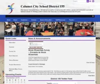 Calumetcity155.org(Calumet City School District 155) Screenshot