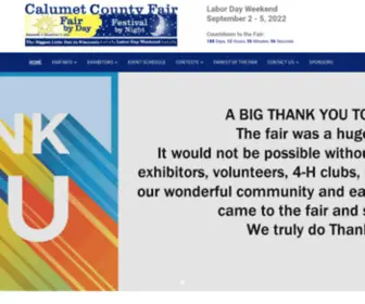 Calumetcountyfair.com(Calumet County Fair) Screenshot