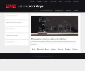 Calumetworkshops.de(Calumet Workshops) Screenshot