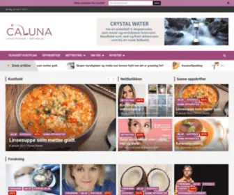 Caluna.no(Forside) Screenshot