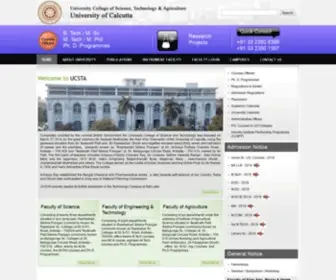Caluniv-Ucsta.net(University College of Science) Screenshot