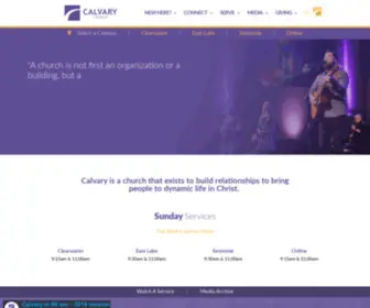 Calvary.us(Calvary Church) Screenshot