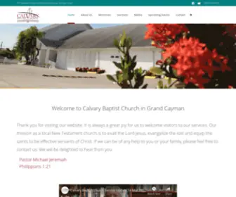 Calvarybaptistcayman.com(A Voice for God in Grand Cayman) Screenshot