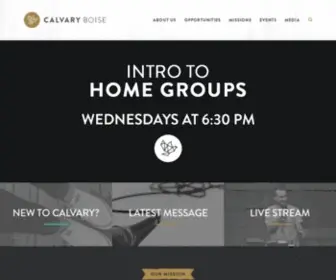 Calvaryboise.com(Calvary Chapel) Screenshot