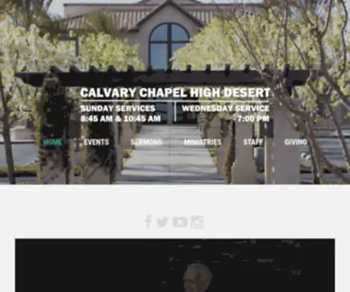 CalvarychapelHD.com(Calvary Chapel High Desert. We hope this website) Screenshot