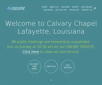 Calvarychapeloflafayette.org(Connecting, Cultivating, Commissioning) Screenshot